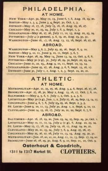 1880s Osterhout & Goodrich Trade Card